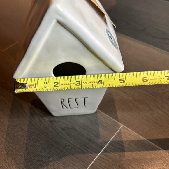 Rae Dunn by Magenta Collection Artisan REST Birdhouse with Nest Graphic - Picture 12 of 14